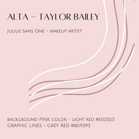 Brand Kit for Pink Background Taylor Bailey MUA